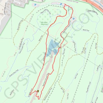Mesa Trail, Greenlee Trail, and Red Rock Canyon Trail Loop in Red Rock Canyon Open Space trail, distance, elevation, map, profile, GPS track