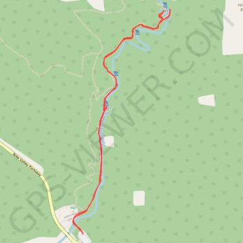 Johnston Canyon - Upper Falls trail, distance, elevation, map, profile, GPS track