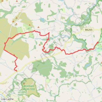 Hike from Fellbeck to Fountains Abbey trail, distance, elevation, map, profile, GPS track