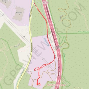 Newhall Refinery trail, distance, elevation, map, profile, GPS track