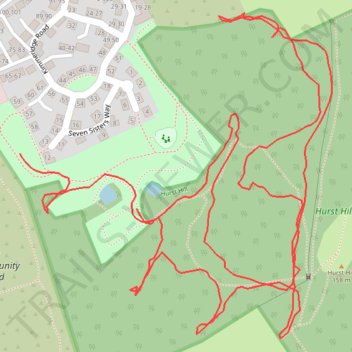 Hurst exploration trail, distance, elevation, map, profile, GPS track