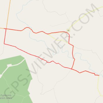 Chahpingah to Durong Loop trail, distance, elevation, map, profile, GPS track