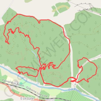 Eskdale MTB trail, distance, elevation, map, profile, GPS track