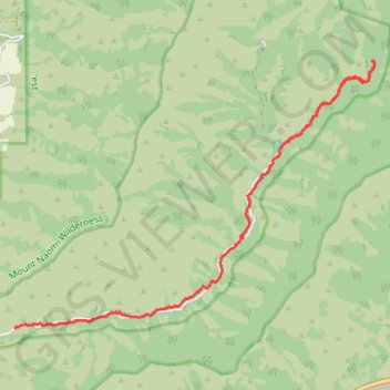 Green Canyon Trail trail, distance, elevation, map, profile, GPS track