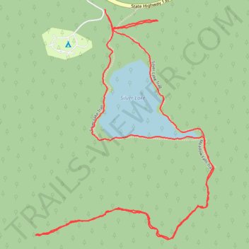 Hiking Silver Lake Trail trail, distance, elevation, map, profile, GPS track