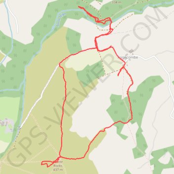 Gidleigh Kestor Rocks trail, distance, elevation, map, profile, GPS track