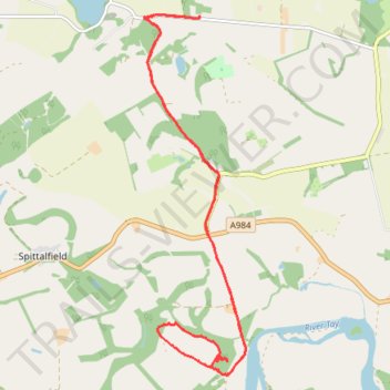Inchtuthil Roman Legionary Fortress trail, distance, elevation, map, profile, GPS track