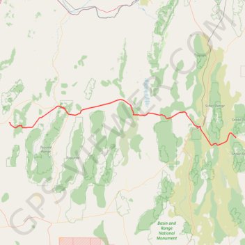 Day 2: Dispersed to Sacramento Pass BLM Area just west of Baker, NV trail, distance, elevation, map, profile, GPS track