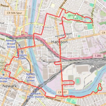 Ironbound, Harrison trail, distance, elevation, map, profile, GPS track