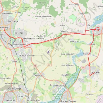 Tracked with OSMTracker for Android™ trail, distance, elevation, map, profile, GPS track