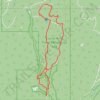 Larch Hills backcountry nordic trails: Blue Sky, Pileated Promenade and 4 bogs route trail, distance, elevation, map, profile, GPS track