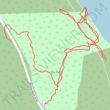 Silu Park, Galiano Island trail, distance, elevation, map, profile, GPS track
