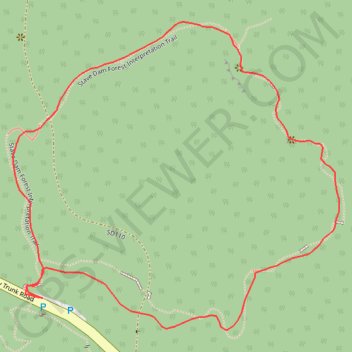 Stave Dam Forest Interpretation Trail trail, distance, elevation, map, profile, GPS track