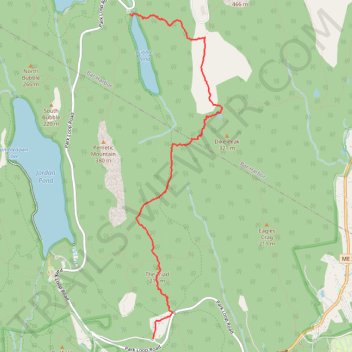 Acadia - Cadillac South Trail and Triad Trail trail, distance, elevation, map, profile, GPS track