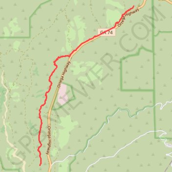 San Juan Hot Springs trail, distance, elevation, map, profile, GPS track
