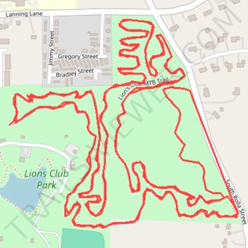 Lions Club MTB Trail Loop x2 trail, distance, elevation, map, profile, GPS track