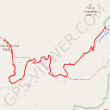 Blood Mountain via Byron Herbert Reece and Appalachian Trail trail, distance, elevation, map, profile, GPS track