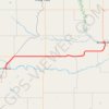 Irricana - Drumheller trail, distance, elevation, map, profile, GPS track