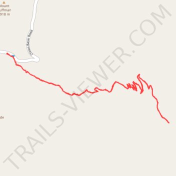 Lost Mine Trail from parking lot - Chisos Mountains trail, distance, elevation, map, profile, GPS track