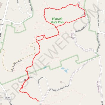 Hike at Oh Five, Red and White Loop via Long Path trail, distance, elevation, map, profile, GPS track