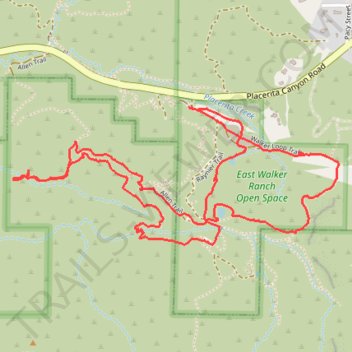 East Walker Ranch Open Space - Angeles National Forest trail, distance, elevation, map, profile, GPS track