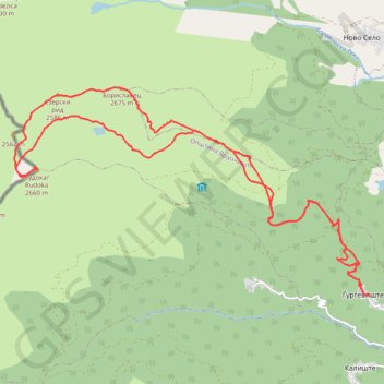 Vrapchishte Piesze wędrówki trail, distance, elevation, map, profile, GPS track