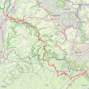 Lijn 1 trail, distance, elevation, map, profile, GPS track