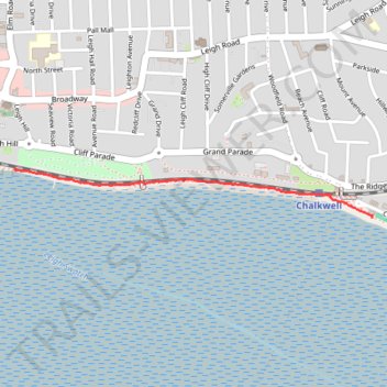 Cinder Path, Leigh on Sea trail, distance, elevation, map, profile, GPS track