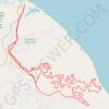 Trace of some of the MTB trails at York River State Park trail, distance, elevation, map, profile, GPS track