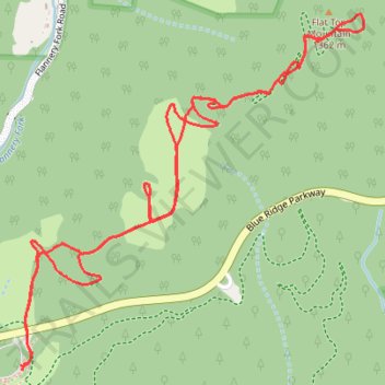 Flat Top Shortcuts trail, distance, elevation, map, profile, GPS track