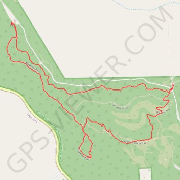Vista Knoll and Ridgeline Loop Via Cactus Rocks Trail trail, distance, elevation, map, profile, GPS track