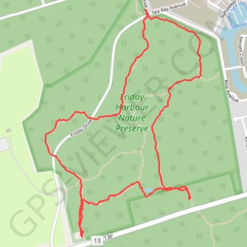 Friday Harbour Nature Reserve trail, distance, elevation, map, profile, GPS track