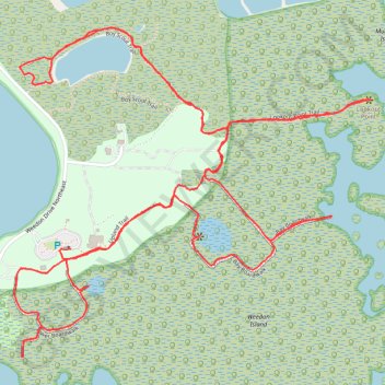 Weedon Island Preserve Loop via Tower Boardwalk, Bay Observation Platform, Look Point and Boy Scout Trail trail, distance, elevation, map, profile, GPS track