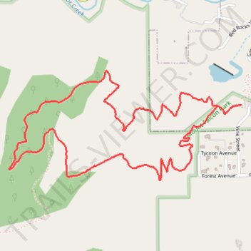Turkey Trot Trail Loop trail, distance, elevation, map, profile, GPS track