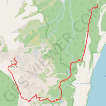 Mount Tallac trail, distance, elevation, map, profile, GPS track