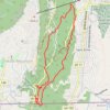 Loop hike to Glen Falls trail, distance, elevation, map, profile, GPS track