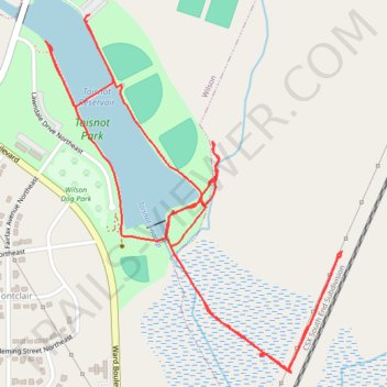 Toisnot Park Loop trail, distance, elevation, map, profile, GPS track