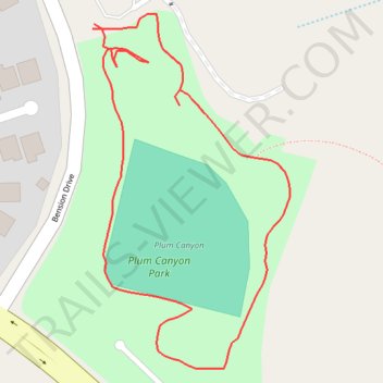 Plum Canyon Park Loop Walk trail, distance, elevation, map, profile, GPS track