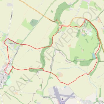 Tysoe Hills trail, distance, elevation, map, profile, GPS track