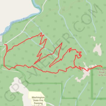 Mailbox Peak Loop trail, distance, elevation, map, profile, GPS track