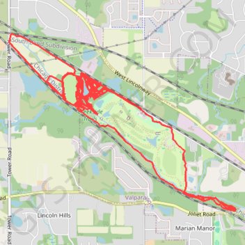 Creekside Trails trail, distance, elevation, map, profile, GPS track