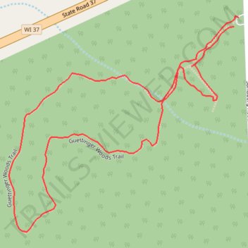 Guettinger Woods Trail trail, distance, elevation, map, profile, GPS track