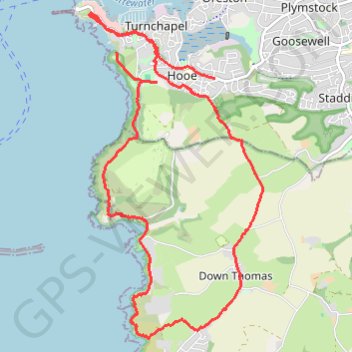 Mountbatten, Down Thomas trail, distance, elevation, map, profile, GPS track