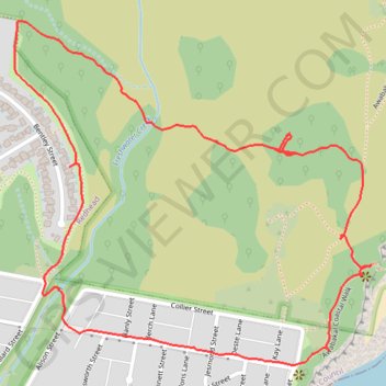 New Awabakal Nature Reserve Fire trail trail, distance, elevation, map, profile, GPS track