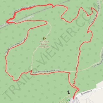 Cove Mountain Preserve trail, distance, elevation, map, profile, GPS track