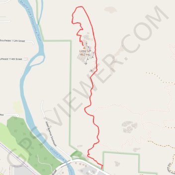 Little Si trail, distance, elevation, map, profile, GPS track