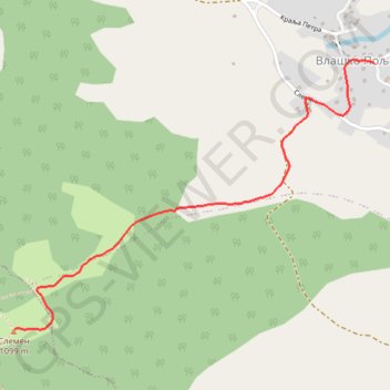 Slemen trail, distance, elevation, map, profile, GPS track