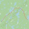 Day 3 of 3 day hiking trip along the Western Uplands Backpacking Trail in Algonquin Provincial Park trail, distance, elevation, map, profile, GPS track