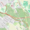 Path through Hayes Common trail, distance, elevation, map, profile, GPS track