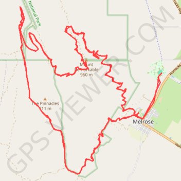 Mount Remarkable Epic MTB trail trace trail, distance, elevation, map, profile, GPS track